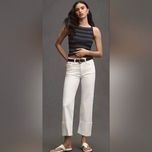 Pilcro High-rise Cuffed Straight-leg Jeans Womens Size 23T (Tall) NWT!